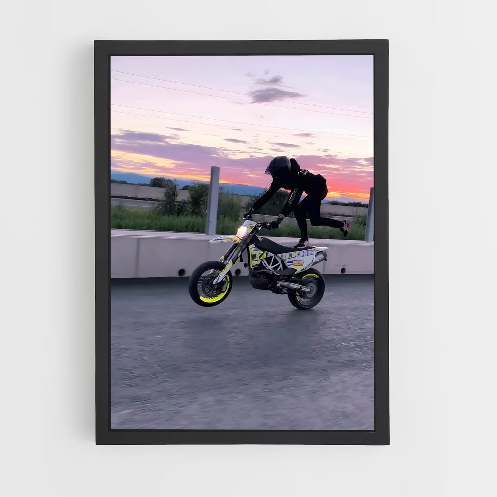 Poster moto super dynamique – affiche Husqvarna (vue 2)